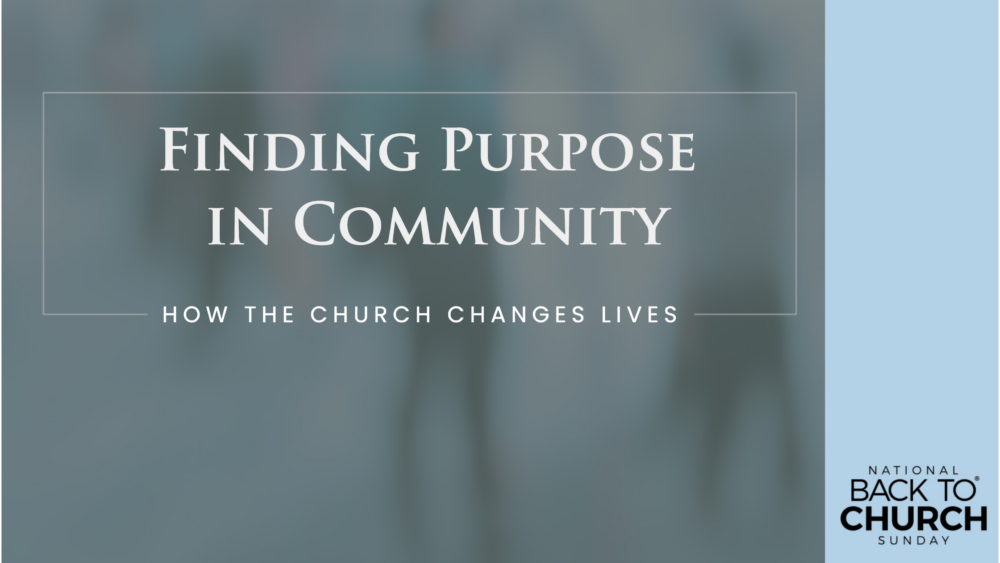 Finding Purpose in Community